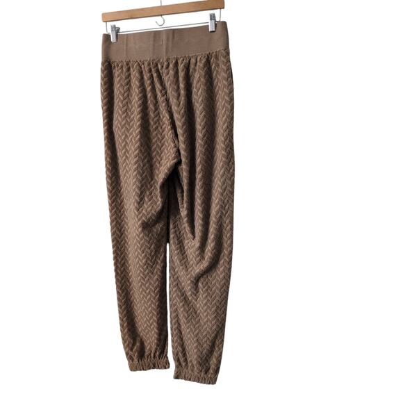 Nike Phoenix Brown Terry Cloth Fleece High Waisted Jogger Pants Medium DR2178 - Picture 4 of 12